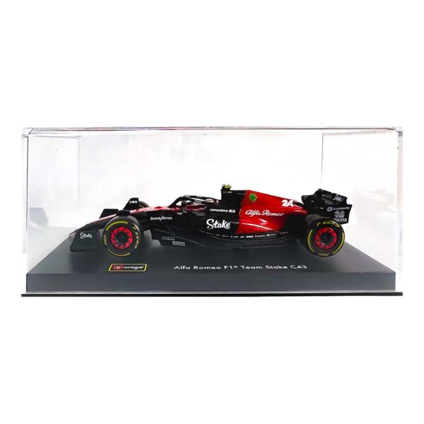 FÓRMULA 1 SPECIAL 1/43 <span class="OYPEnA text-decoration-none text-strikethrough-none">#1 ALFA ROMEO STAKE C43- ACRíLICO</span> <ul> <li><span class="OYPEnA text-decoration-none text-strikethrough-none">Marca: Bugaro</span></li> <li><span class="OYPEnA text-decoration-none text-strikethrough-none">colección a escala 1/43</span></li> <li><span class="OYPEnA text-decoration-none text-strikethrough-none">Son 5 referencias diferentes</span></li> <li><span class="OYPEnA text-decoration-none text-strikethrough-none">MateriaL: METAL CON ACCESORIOS EN GOMA Y PLÁSTICO</span></li> <li><span class="OYPEnA text-decoration-none text-strikethrough-none">ALTO NIVEL DE DETALLE</span></li> <li><span class="OYPEnA text-decoration-none text-strikethrough-none">INCLUYE BASE pedestal</span></li> <li><span class="OYPEnA text-decoration-none text-strikethrough-none">Incluye urna en acrílico</span></li> </ul>