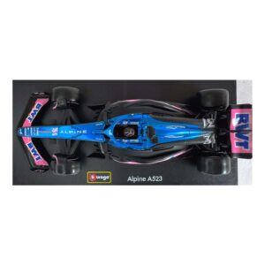 FÓRMULA 1 SPECIAL 1/43 <span class="OYPEnA text-decoration-none text-strikethrough-none">#2 BWT ALPINE A523- ACRíLICO</span> <ul> <li><span class="OYPEnA text-decoration-none text-strikethrough-none">Marca: Bugaro</span></li> <li><span class="OYPEnA text-decoration-none text-strikethrough-none">colección a escala 1/43</span></li> <li><span class="OYPEnA text-decoration-none text-strikethrough-none">Son 5 referencias diferentes</span></li> <li><span class="OYPEnA text-decoration-none text-strikethrough-none">MateriaL: METAL CON ACCESORIOS EN GOMA Y PLÁSTICO</span></li> <li><span class="OYPEnA text-decoration-none text-strikethrough-none">ALTO NIVEL DE DETALLE</span></li> <li><span class="OYPEnA text-decoration-none text-strikethrough-none">INCLUYE BASE pedestal</span></li> <li><span class="OYPEnA text-decoration-none text-strikethrough-none">Incluye urna en acrílico</span></li> </ul>