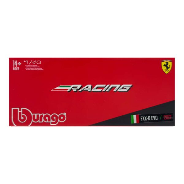 Nueva colección #1. FXX-K EVO / 2017 F1 - FERRARI RACING 1/43 Vecino,  lleve la mejor colección son 7 referencias distintas de carros a escala, no te quedes sin la tuya <span class="OYPEnA text-decoration-none text-strikethrough-none"> #1. FXX-K EVO / 2017 F1 - FERRARI RACING 1/43</span> <ul> <li>Marca: Burago</li> <li><span class="OYPEnA text-decoration-none text-strikethrough-none">Colección a escala 1/43</span></li> <li><span class="OYPEnA text-decoration-none text-strikethrough-none">Material: METAL CON ACCESORIOS EN GOMA Y PLÁSTICO</span></li> <li><span class="OYPEnA text-decoration-none text-strikethrough-none">Alto nivel de detalle</span></li> <li><span class="OYPEnA text-decoration-none text-strikethrough-none">Pedestal</span></li> <li>Incluye acrílico de protección</li> <li>Caja de alto nivel de detalle, tipo coleccionable</li> </ul>