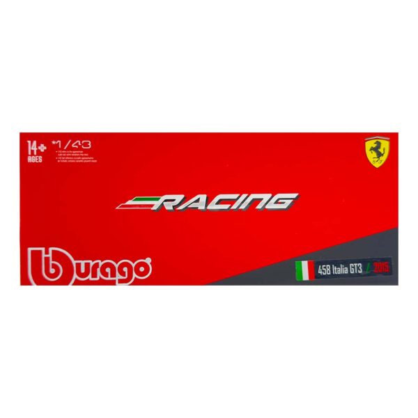 Nueva colección #3 458 ITALIA GT3 / 2015 F1 - FERRARI RACING 1/43 Vecino,  lleve la mejor colección son 7 referencias distintas de carros a escala, no te quedes sin la tuya <ul> <li>Marca: Burago</li> <li><span class="OYPEnA text-decoration-none text-strikethrough-none">Colección a escala 1/43</span></li> <li><span class="OYPEnA text-decoration-none text-strikethrough-none">Material: METAL CON ACCESORIOS EN GOMA Y PLÁSTICO</span></li> <li><span class="OYPEnA text-decoration-none text-strikethrough-none">Alto nivel de detalle</span></li> <li><span class="OYPEnA text-decoration-none text-strikethrough-none">Pedestal</span></li> <li>Incluye acrílico de protección</li> <li>Caja de alto nivel de detalle, tipo coleccionable</li> </ul>