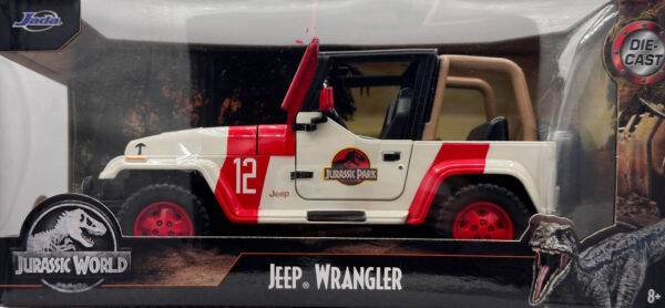 JURASSIK PARK 1.24 JEEP WRANGLER 92 Llévate, antes que se agoten, este increíble carro a escala, ¡no te quedes sin el tuyo! Unidades limitadas